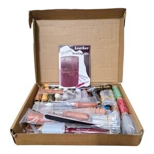 Leather Craft Tool Leather Working Tool Kit with Storage Bag Making for Leatrher